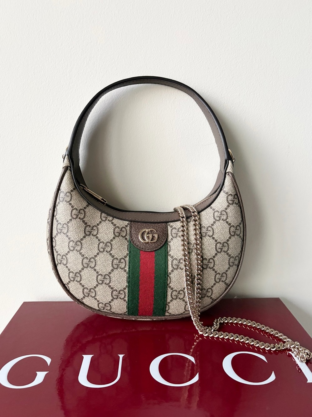Gucci Ophidia Small Crescent Bag